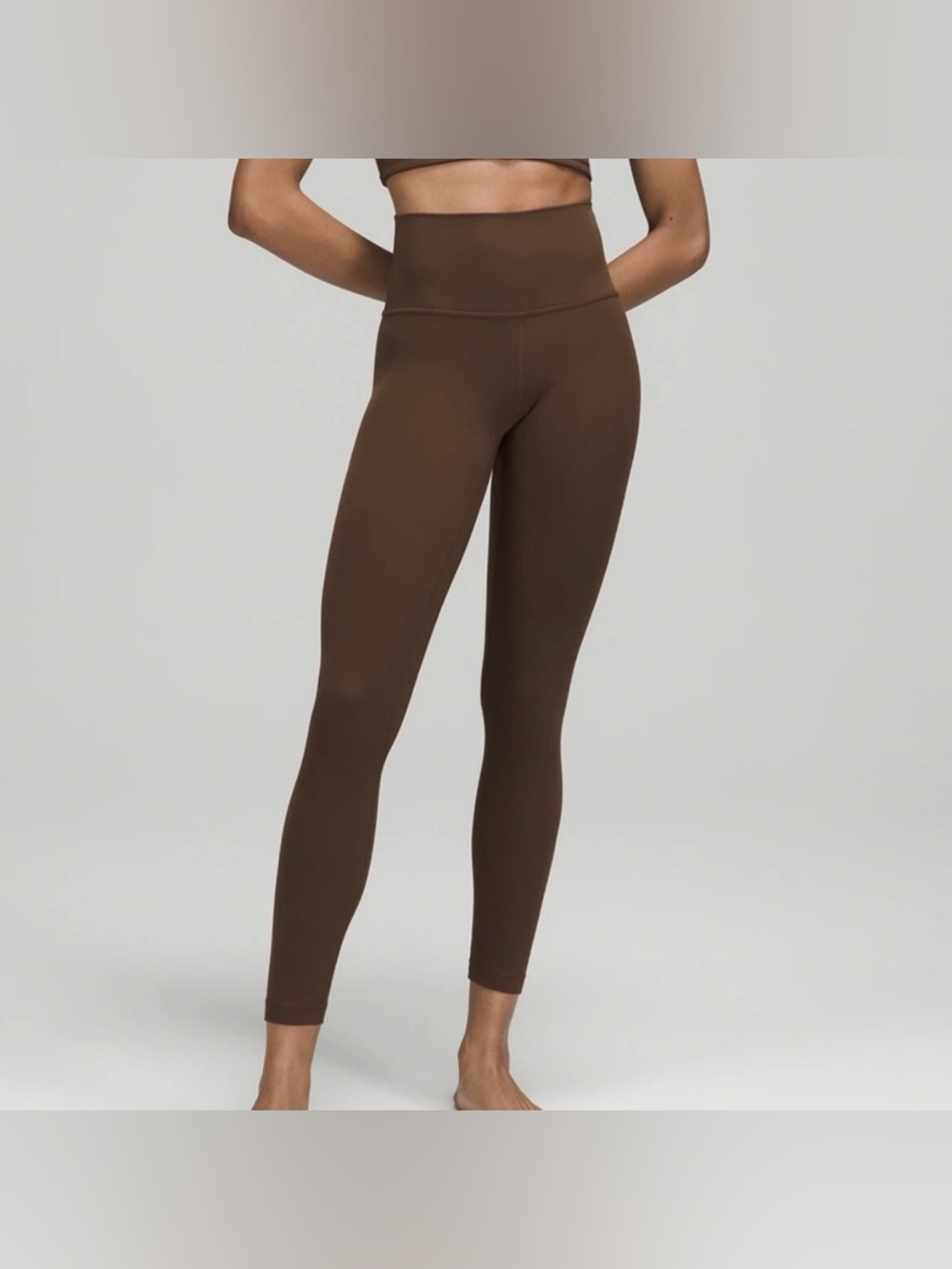 Size 8 Lululemon Align High-Rise Pant 25" in JAVA BROWN
